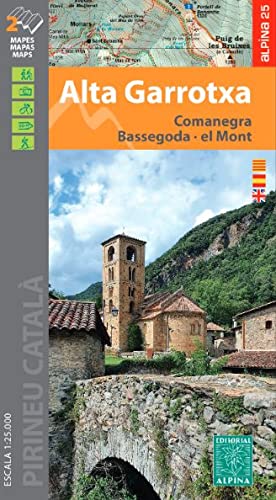 Alta Garrotxa 1:25.000: Comanegra Bassegoda - el Mont