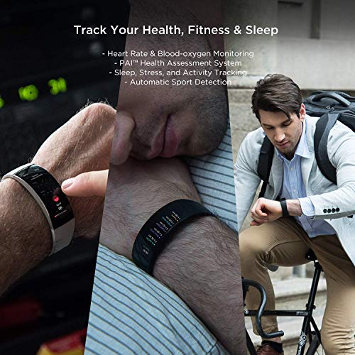 Amazfit X Smartwatch Reloj Inteligente Fitness Tracker con Oxígeno en Sangre Estrés Sueño Monitor de Frecuencia Cardíaca 5 ATM Cuerpo de Aleación de Titanio Negro