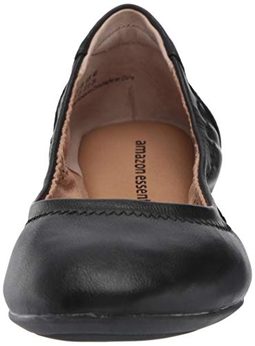 Amazon Essentials Belice Ballet Flat Zapatos Bailarinas, Negro, 43 EU