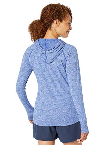 Amazon Essentials Brushed Tech Stretch Popover Hoodie Athletic, Tinte Azul Espacio, US L (EU L - XL)