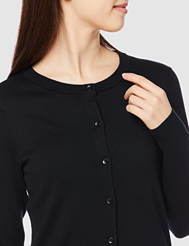 Amazon Essentials - Cárdigan ligero y largo para mujer., Negro (black), X-Small (EU XS - S)