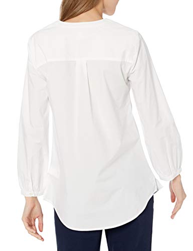 Amazon Essentials Classic-Fit Bracelet Length Sleeve Poplin Shirt Camisa, Blanco, XS