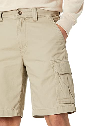 Amazon Essentials Classic-Fit Cargo Short Pantalones Cortos, Marrón Caqui Oscuro, 34W