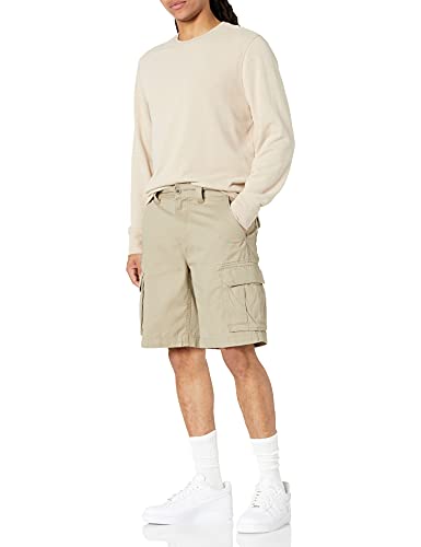 Amazon Essentials Classic-Fit Cargo Short Pantalones Cortos, Marrón Caqui Oscuro, 34W