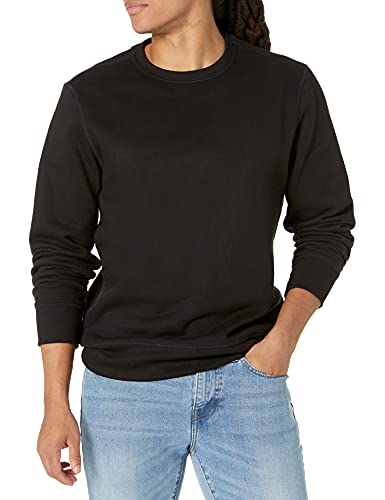 Amazon Essentials Crewneck Fleece Sweatshirt Sudadera, Negro (Black), XX-Large