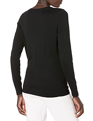 Amazon Essentials Crewneck Sweater, Mujer, Negro (black), (Talla del fabricante: XX-Large)