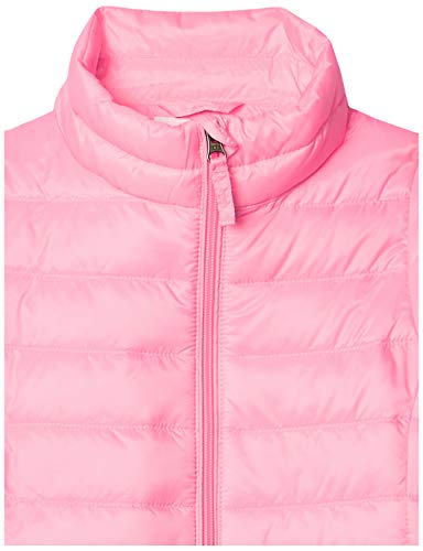 Amazon Essentials Girls' Lightweight Water-Resistant Packable Puffer Jacket Chaqueta, Rosa (Neon Flamingo Pink), Large