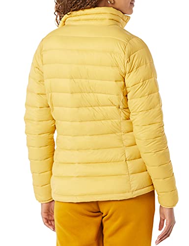 Amazon Essentials Lightweight Water-Resistant Packable Puffer Jacket Chaqueta, Amarillo Oscuro, M