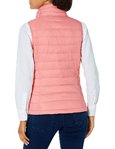 Amazon Essentials Lightweight Water-Resistant Packable Puffer Vest Chaleco de plumón, Rosa, L