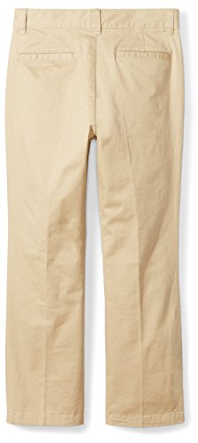 Amazon Essentials Straight Leg Flat Front Uniform Chino Pant Pants, Caqui, 8(S) US