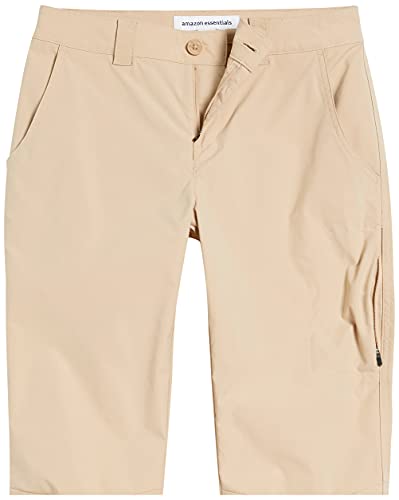 Amazon Essentials Stretch Woven Outdoor Hiking Pants with Utility Pockets Pantalones de Senderismo, Bronceado Claro, 40-42