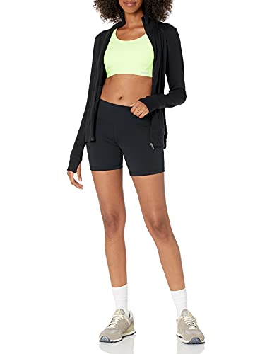 Amazon Essentials Studio Sculpt Mid-Length Short Yoga-Shorts, Negro, US M (EU M - L)