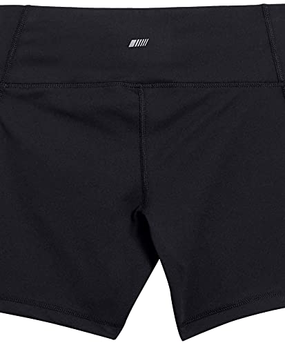 Amazon Essentials Studio Sculpt Mid-Length Short Yoga-Shorts, Negro, US M (EU M - L)