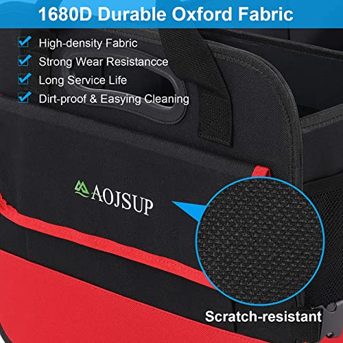 AojSup XXL 95L Bolsa de Maletero Prémium, Bolsa Maletero Coche, Organizador Maletero Coche, Oxford 1680D, Múltiples Compartimentos Impermeable Plegable