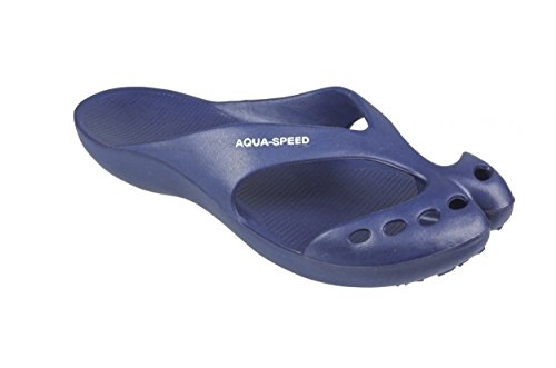 Aqua Speed® Alaska Zapatos Piscina de Mujeres (Zapatillas Mulas), Model:Alaska/Bleu Marine;Pointure:36