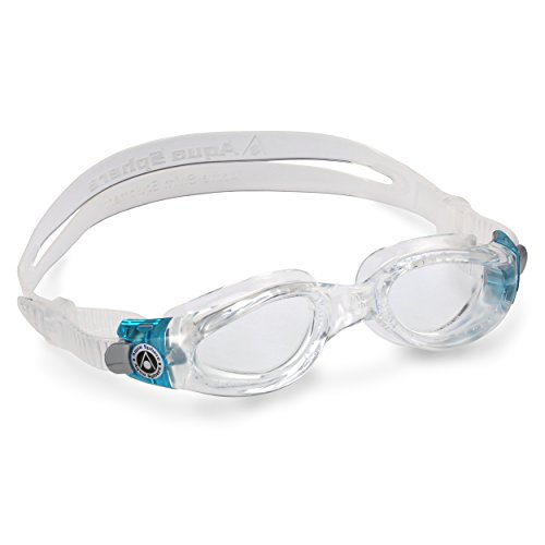 Aqua Sphere Kaiman Compact Gafas de natación, Unisex, Transparente y Turquesa, Talla única