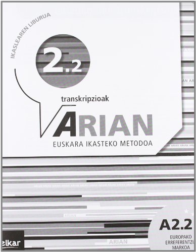 Arian A2.2 Ikaslearen liburua (+CD audioa): Erantzunak eta transkripzioak