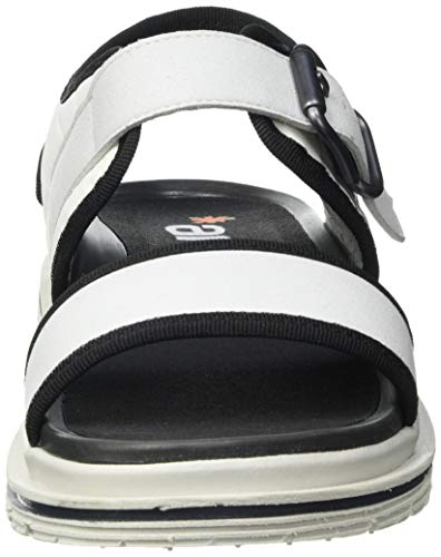 Art BIRMINGHAN, Sandalias Planas Mujer, White, 36 EU