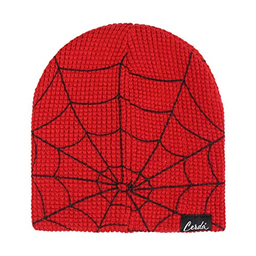 ARTESANIA CERDA Gorro con Aplicaciones Spiderman Punto, Rojo (Rojo 50), One Size (Tamaño del Fabricante:One Size) Unisex Adulto