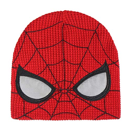 ARTESANIA CERDA Gorro con Aplicaciones Spiderman Punto, Rojo (Rojo 50), One Size (Tamaño del Fabricante:One Size) Unisex Adulto