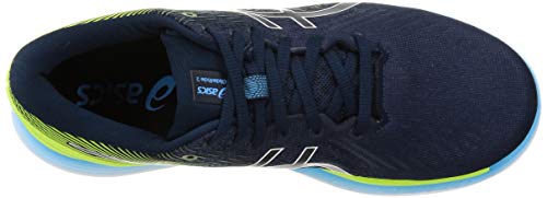 Asics 1011B016-400_48, Zapatos para Correr Hombre, French Blue Hazard Green, EU