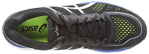 ASICS Gel-Kayano 22 - Zapatillas de Running para Hombre, Color Negro (Black/Silver/Flash Yellow 9093), Talla 40