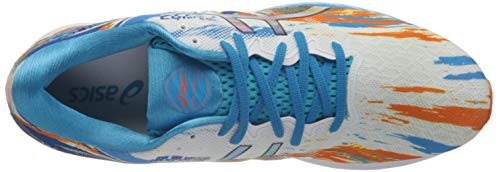 Asics Gel-Nimbus 23, Road Running Shoe Hombre, Digital Aqua/Marigold Orange, 48 EU