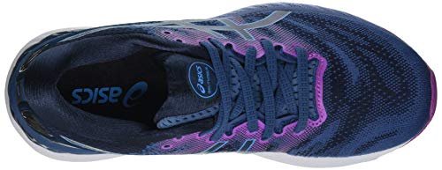 Asics Gel-Nimbus 23, Road Running Shoe Mujer, Grand Shark/Digital Aqua, 42.5 EU