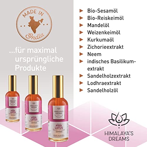 Ayurveda Naturkosmetik Pink Lotus Aceite corporal y facial de Himalaya 's Dreams