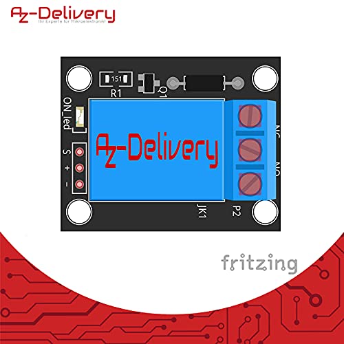 AZDelivery 3 pcs 1 Canal KY-019 Modulo Rele 5V High-Level-Trigger Compatible con Arduino E-Book Incluido!