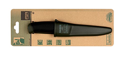 Bahco 2444-LAP Laplander cuchillo, Multicolor (Green/Black)