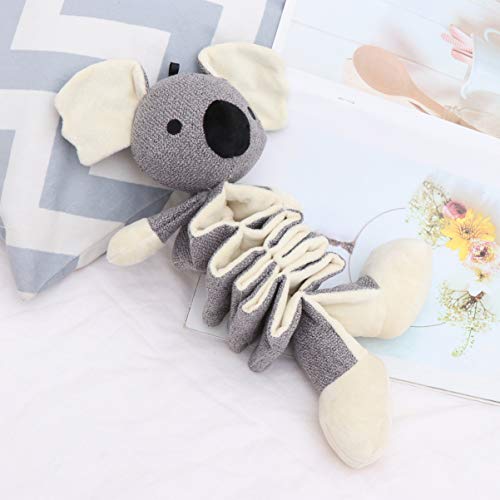 Balacoo Juguete de Peluche para Perro Koala Telescópico Juguete de Sonido Chirriante Interactivo Resistencia a La Mordedura Masticadores Agresivos para Mascota Cachorro