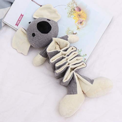 Balacoo Juguete de Peluche para Perro Koala Telescópico Juguete de Sonido Chirriante Interactivo Resistencia a La Mordedura Masticadores Agresivos para Mascota Cachorro