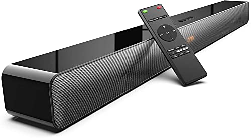 Barra de Sonido para Dispositivos de TV, 2.0 Canales, 100 W, Altavoz con subwoofer Integrado, Sonido Envolvente 3D, 9 Modos de ecualización, HDMI ARC, óptico, AUX, USB ODINE IV, Black