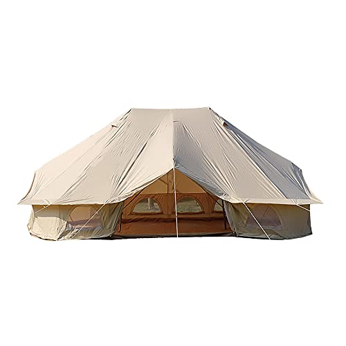 Bell Tent Glamping - Tienda de campaña para 4 personas, para 6 personas, para 8 personas, para 10 personas, para 12 personas, resistente al agua (teepee) para 4-12 personas (6 x 4 x 3 m) (tela Oxford)