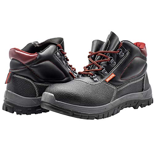 Bellota 7230040S3 Botas de trabajo de piel para hombre o mujer, Negro, 40