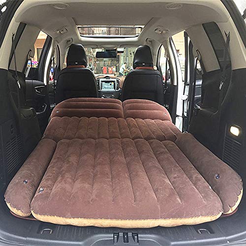 Berocia Colchoneta SUV Colchon Inchable Automatico Coche Hinchable Camping para el hogar Senderismo al Aire Libre, Superficie de Flocado, rápida Inflación 4/6