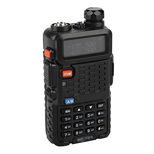 BF-F8 + Nueva actualización walkie talkie UHF VHF banda dual transceptor de largo alcance para exteriores, con función VOX y linterna(EU)