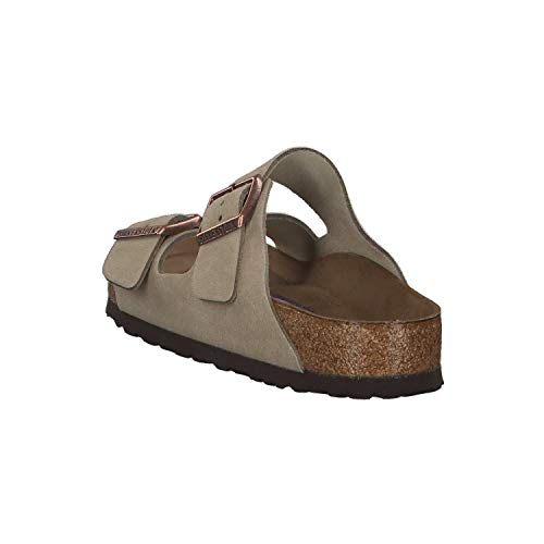 Birkenstock Arizona, Sandalias de Punta Descubierta Hombre, Beige Taupe Taupe, 43 EU