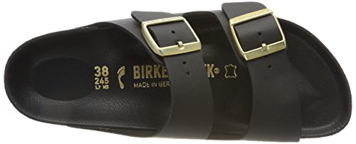 Birkenstock Arizona, Zapatos con Hebilla Unisex Adulto, Negro (Noir/Or Exquisite), 37 EU (Normal)