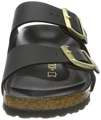 Birkenstock Arizona, Zapatos con Hebilla Unisex Adulto, Negro (Noir/Or Exquisite), 37 EU (Normal)