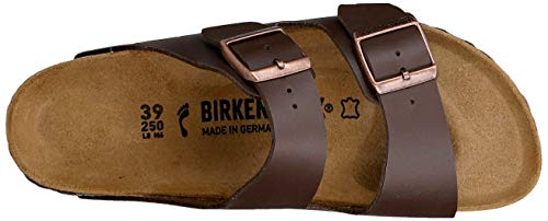 Birkenstock Schuhe Arizona Birko-Flor Schmal Dark Brown (051703) 39 Braun