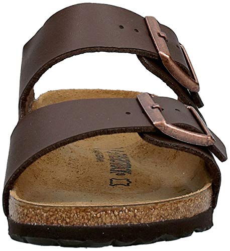 Birkenstock Schuhe Arizona Birko-Flor Schmal Dark Brown (051703) 39 Braun