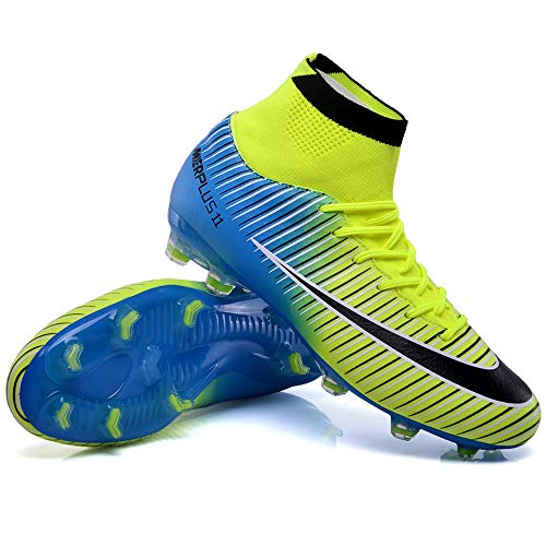 BOLOG Zapatos de Fútbol Hombre Spike Aire Libre Profesionales Atletismo Training Botas de Fútbol Ligero Tacos Futbol Zapatos de Deporte