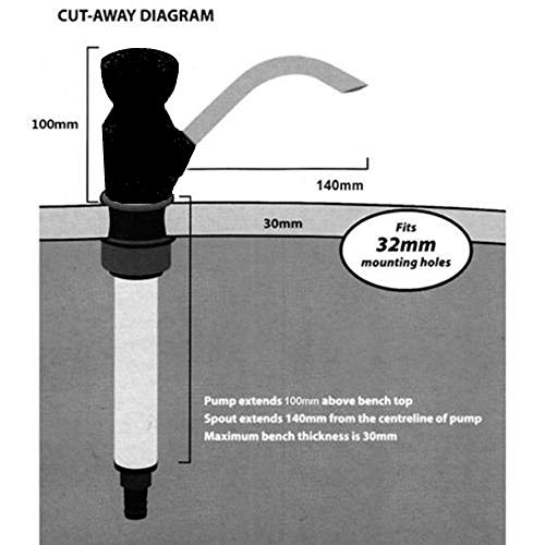 Bomba de mano NC para dispensador de agua para caravanas, fregadero, bomba de mano, grifo, camping, caravanas, autocaravanas, remolques de camping