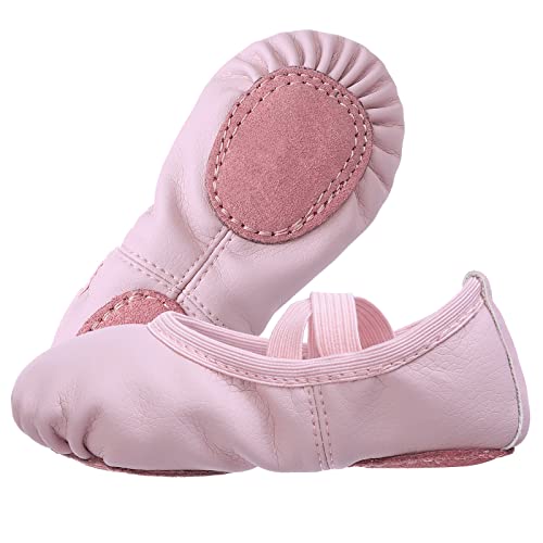 boruizhen Zapatillas de ballet para niña, zapatillas de ballet, gimnasia, suela de piel, para niños y adultos, tallas 20-40