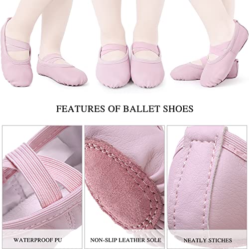 boruizhen Zapatillas de ballet para niña, zapatillas de ballet, gimnasia, suela de piel, para niños y adultos, tallas 20-40