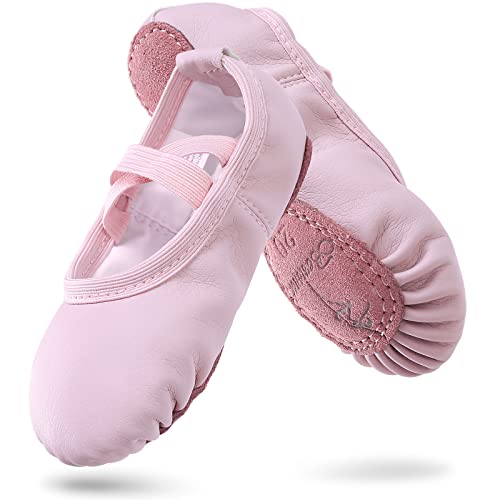 boruizhen Zapatillas de ballet para niña, zapatillas de ballet, gimnasia, suela de piel, para niños y adultos, tallas 20-40