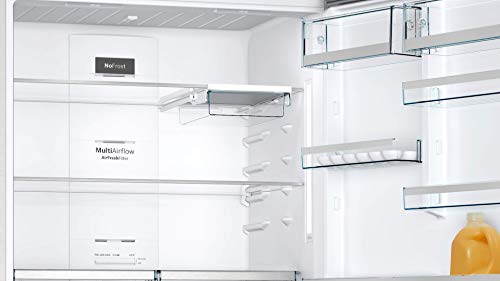 Bosch KGB86AIFP Serie 6 XXL - Frigorífico y congelador, 186 x 86 cm, extraancho, 479 L + congelador de 134 L, apto para Home Connect, VitaFresh Plus 2 veces más fresco, no descongelar nunca más