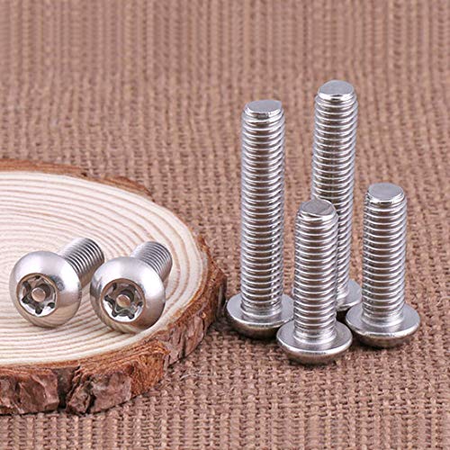 BOZONLI Tornillos Torx de Cabeza Redonda Tornillos de Acero Inoxidable Tornillo Torx Inviolable, M3×5mm,50 pcs